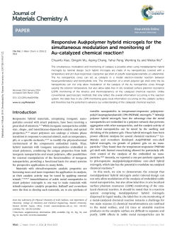 Materials Chemistry A