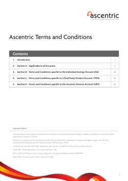 Ascentric Platform Terms and Conditions