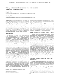 Strong seismic scatterers near the core