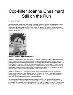 Cop-killer Joanne Chesimard Still on the Run