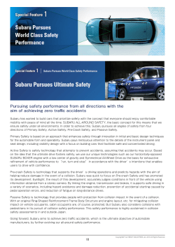 Pursuing safety performance from all directions with the aim of