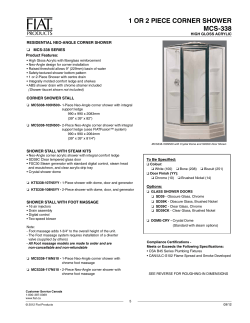 1 or 2 piece corner shower mcs-338