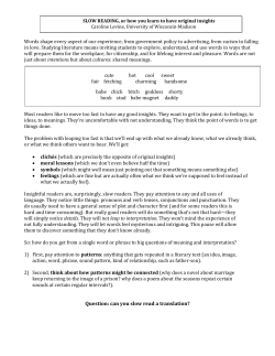 Question: can you slow read a translation?
