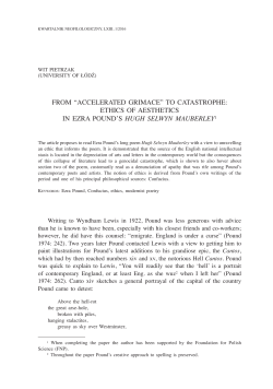 from &ldquo;accelerated grimace&rdquo; to catastrophe: ethics of aesthetics in