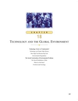 technology and the global environment