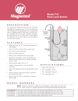 44-121 Model T10 Float Level Switch