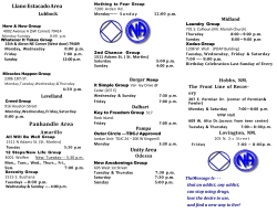 Panhandle Area Unity Area Llano Estacado Area