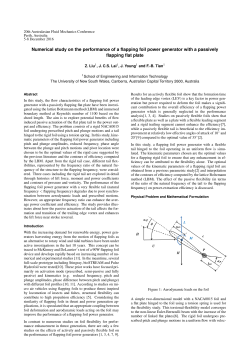 Numerical study on the performance of a flapping foil power
