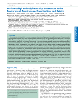 Polyfluoroalkyl and perfluoroalkyl