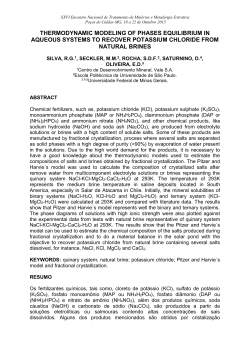 thermodynamic modeling of phases equilibrium in aqueous