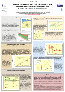A NOBLE GAS PALAEOTEMPERATURE RECORD FROM THE
