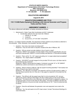 SOLICITATION AMENDMENT SOLICITATION NUMBER