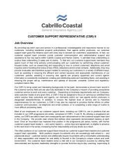 Customer Support Representative II