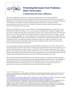 Protecting Borrowers from Predatory Short