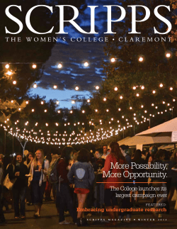 Winter 2014 - Scripps Magazine