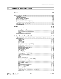 Domestic mustard seed &ndash; Chapter 12 &ndash; Official Grain Grading Guide