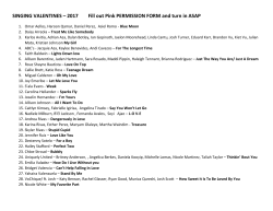 List of songs and performers