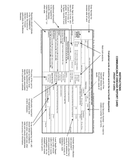 instructions communicable disease report card(front of card)