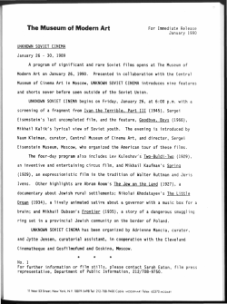 unknown soviet cinema