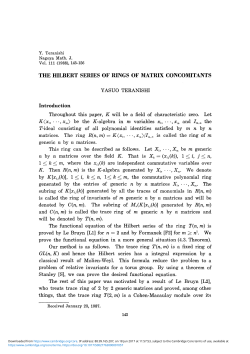 THE HILBERT SERIES OF RINGS OF MATRIX CONCOMITANTS