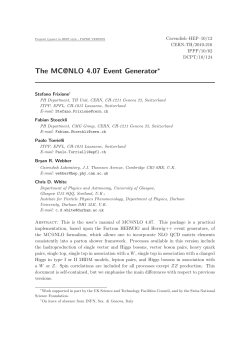 The MC@NLO 4.07 Event Generator