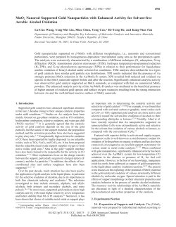MnO2 Nanorod Supported Gold Nanoparticles with Enhanced