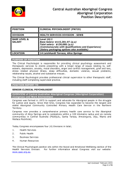 Central Australian Aboriginal Congress Aboriginal Corporation