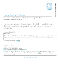 Producing place atmospheres digitally: architecture, digital