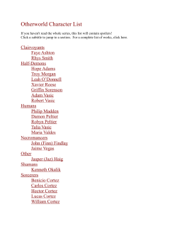 Otherworld Character List