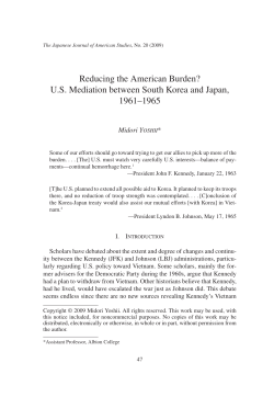 Reducing the American Burden? U.S. Mediation between South