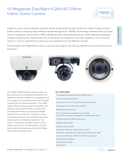 1.0 Megapixel Day/Night H.264 HD 3-9mm Indoor Dome