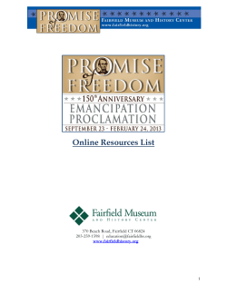 Online Resources List - Fairfield Museum and History Center
