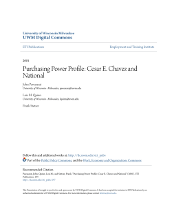 Purchasing Power Profile: Cesar E. Chavez and National