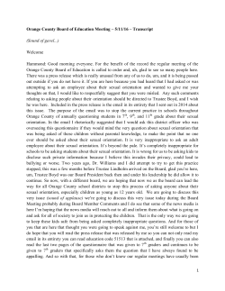 OCBE Board Meeting Transcription 05-11-16