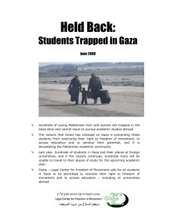 Held Back - Gisha | Legal Center for Freedom of Movement