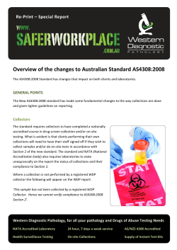 Changes to AS/NZS 4308:2008 - Occupational Testing Services