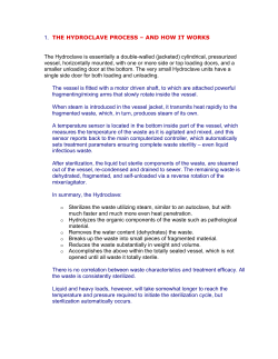 the hydroclave process &ndash; and how it works