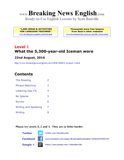 8-page printable - Breaking News English