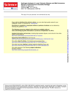 Saal 2013 water on Moon