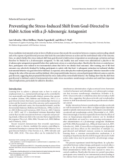 Preventing the Stress-Induced Shift from Goal