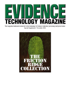 ETM friction ridge - Evidence Technology Magazine