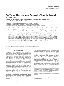 Are Target-Shooters More Aggressive Than the General Population