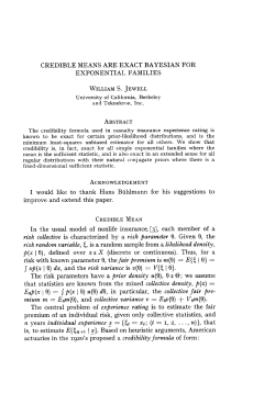 credible means are exact bayesian for exponential families