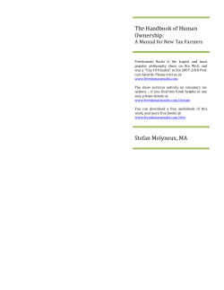 The Handbook of Human Ownership: Stefan