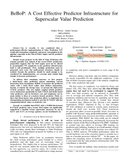 BeBoP: A Cost Effective Predictor Infrastructure for
