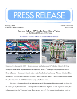 Sportscar Stalwart RJ Valentine Earns Historic Victory At Rolex 24