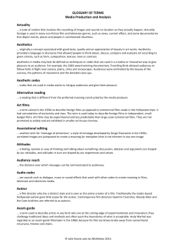 Glossary of MPA Terms