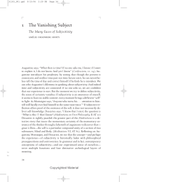 Subjectivity - University of California Press