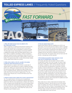 tolled express lanes