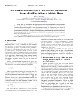 The Correct Derivation of Kepler`s Third Law for Circular Orbits
